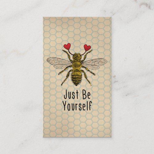Cute Be Yourself Bee Business Cards