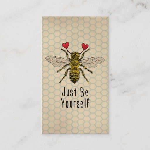 Customizable Cute Be Yourself Bee Business Cards