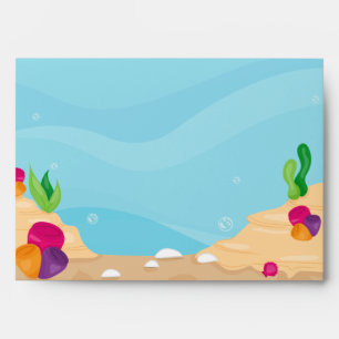Cute Beach Coral Tropical Kids Envelope