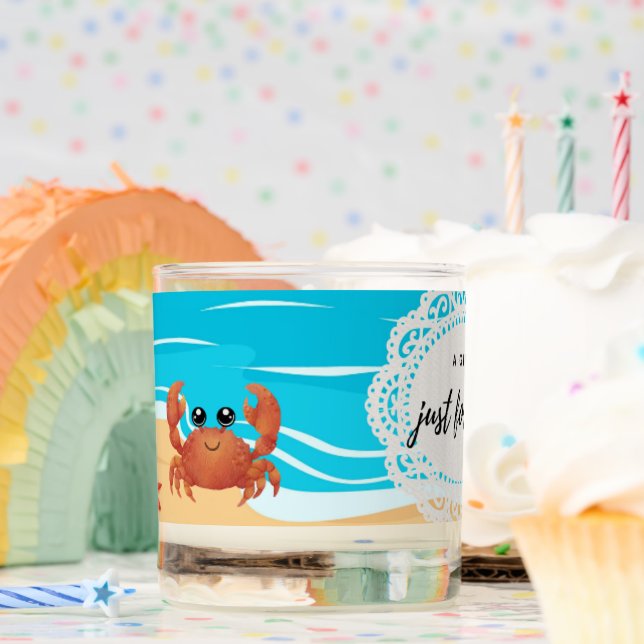 Cute Beach Crab Candle (Birthday)