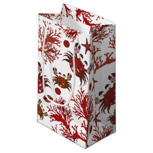 Cute beach crab pattern party bag