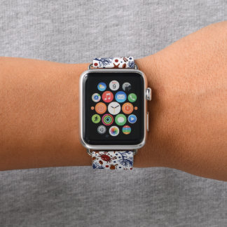 Cute Beach crabs pattern apple watch band