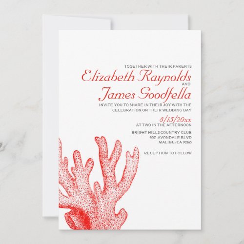 Cute Beach Destination Wedding Invitations