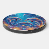 Cute beach dolphin lovers wireless charger (Front 2)