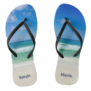 Cute Beach Girl Flip Flops