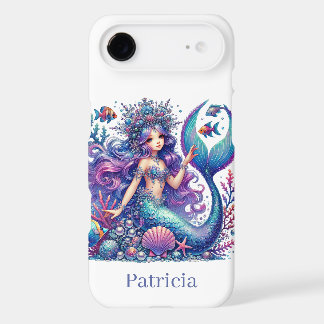 Cute beach mermaid lovers add name iPhone 17 air case