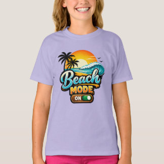 Cute Beach Mode Summer Vacation Girls T-Shirt