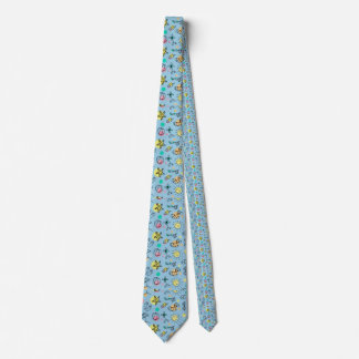 Cute beach pattern neck tie
