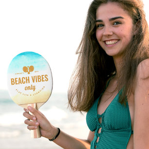 Cute Beach  Ping Pong Paddle
