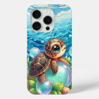 Cute beach sea turtle iPhone 15 pro case