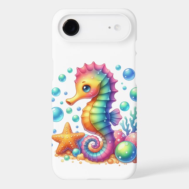 Cute beach seahorse lovers Case-Mate iPhone case (Back)