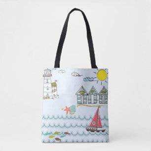 Cute Beach Tote Bag