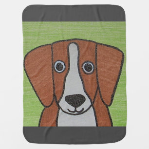 Cute Beagle Baby Blanket