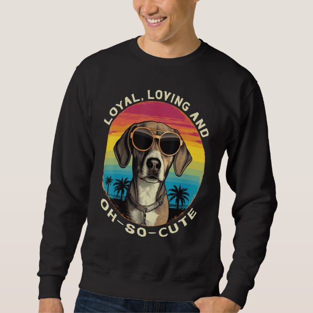 Cute Beagle Breed Loyal Loving Dog Sweatshirt (Front)