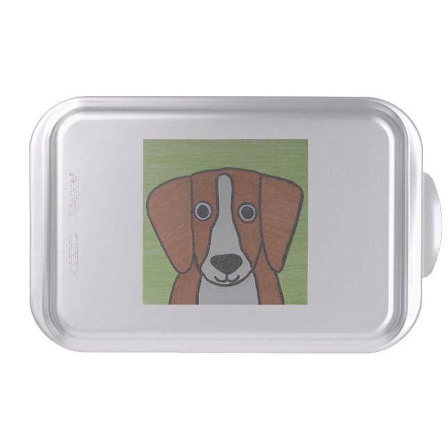 Cute Beagle Cake Pan (Front)