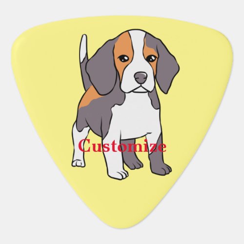 Cute Beagle Dog Breed Thunder_Cove Guitar Pick