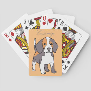 Cute Beagle Dog Breed Thunder_Cove Poker Cards