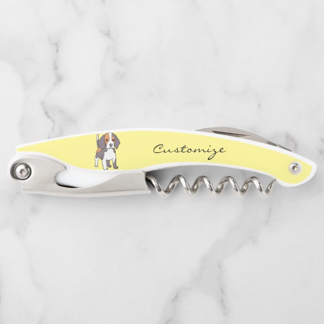 Cute Beagle Dog Breed Thunder_Cove Waiter's Corkscrew (Front)
