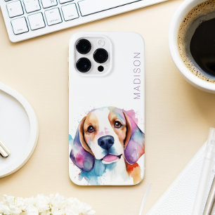 Cute Beagle Dog Lover Watercolor Case-Mate iPhone 14 Pro Max Case