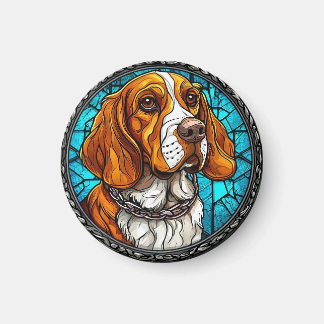 Cute Beagle dog Magnet (Front)