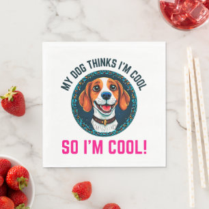 Cute beagle dog napkins