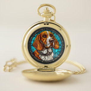 Cute Beagle dog Pocket Watch