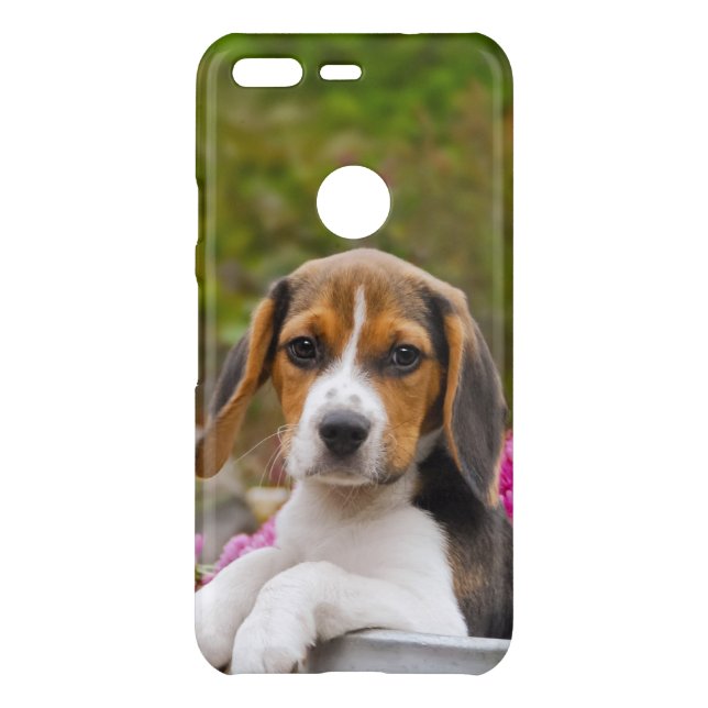 Cute Beagle Dog Puppy in Milk Churn Pet Photo / Uncommon Google Pixel Case (Back)