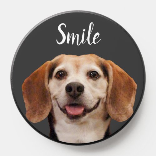 Cute Beagle Dog Smiling PopSocket