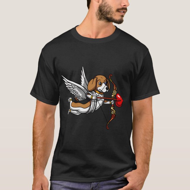 Cute Beagle Dog T-Shirt (Front)