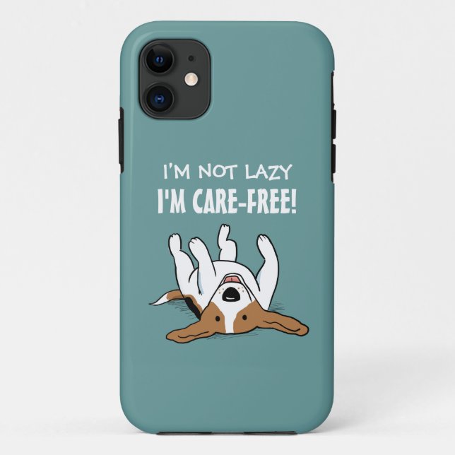 Cute Beagle - Dog with Custom Text Case-Mate iPhone Case (Back)