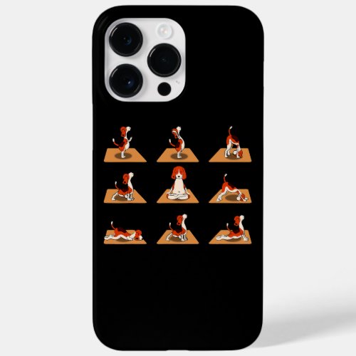 Cute Beagle Dogs Yoga Asana Poses  Case_Mate iPhone 14 Pro Max Case