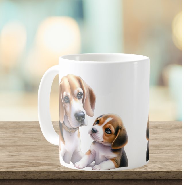 Cute Beagle Family Coffee Mug (Creator Uploaded)