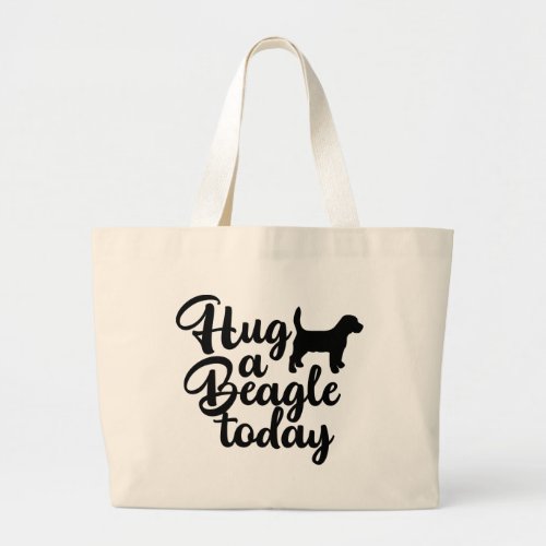 Cute Beagle Gift Puppy Dog Cartoon Love Beagles Large Tote Bag