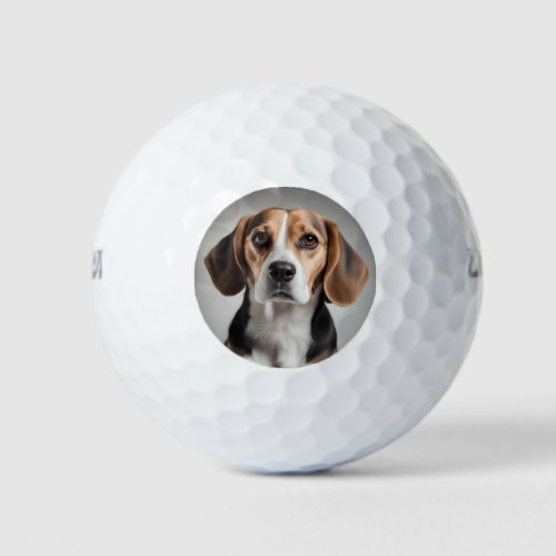 Cute Beagle Golf Balls