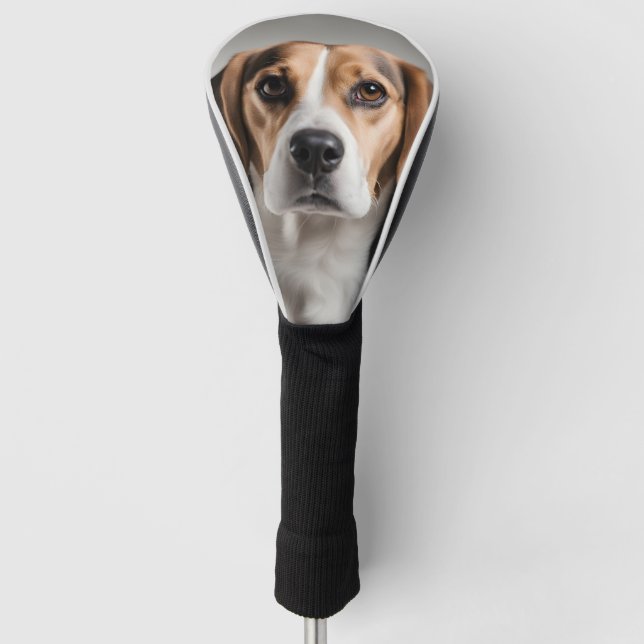 Cute Beagle Golf Head Cover (Front)