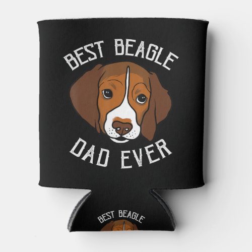 Cute Beagle Lover Gift Best Beagle Dad Ever Novelt Can Cooler