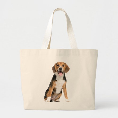 Cute Beagle Lover Gift Puppy Dog I Love Beagles Large Tote Bag