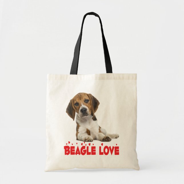 Cute Beagle Lover Gift Puppy Dog  Tote Bag (Front)