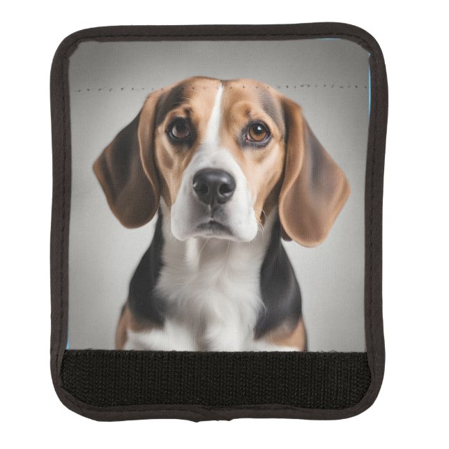 Cute Beagle Luggage Handle Wrap (Front)
