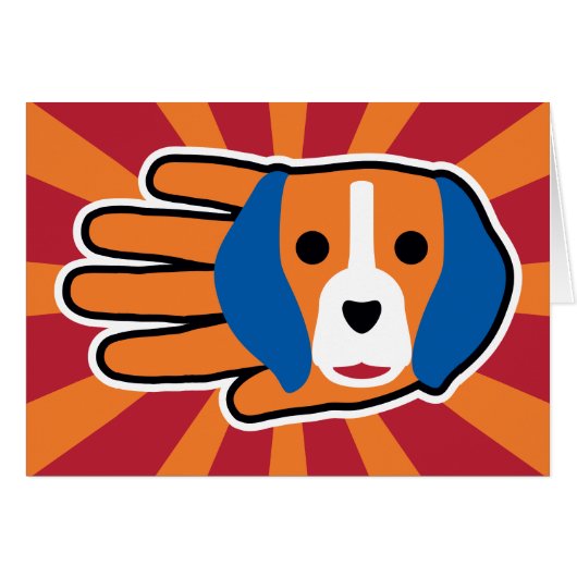 Cute Beagle Pup Cards (Front Horizontal)