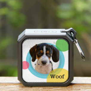 Cute Beagle Puppy Abstract Background Woof Bluetooth Speaker
