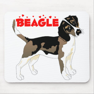 Cute Beagle Puppy Dog Mom Beagles Lover Mouse Pad