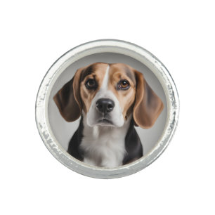 Cute Beagle Ring