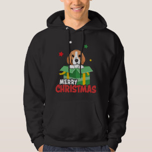 Cute Beagle Santa Dog Lovers Merry Christmas Xmas  Hoodie