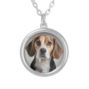 Cute Beagle Silver Plated Necklace
