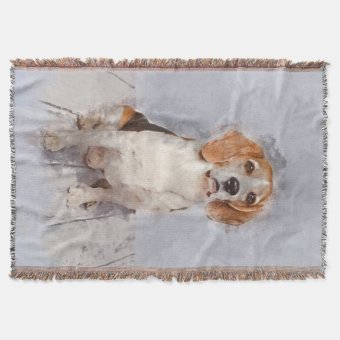 Beagle throw blanket