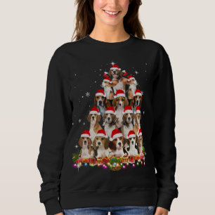 Cute Beagles Christmas Tree Dog Santa Xmas Funny P Sweatshirt