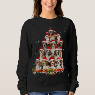 Cute Beagles Christmas Tree Dog Santa Xmas Tee Fun