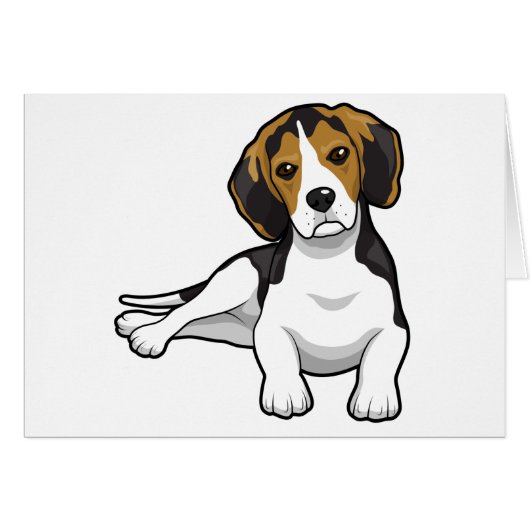 Cute Beale Puppy Cards (Front Horizontal)
