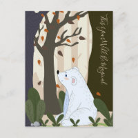 Cute Bear 2025 Calendar Postcard